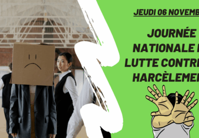 Jeudi 6 novembre – Journée nationale de lutte contre le harcèlement scolaire